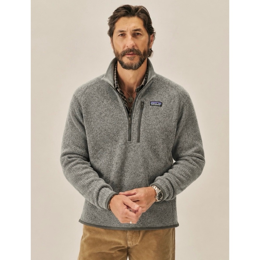 Patagonia Better Sweater 1/4 Zip Mens M Stonewash Grey Fleece Pullover Gorpcore